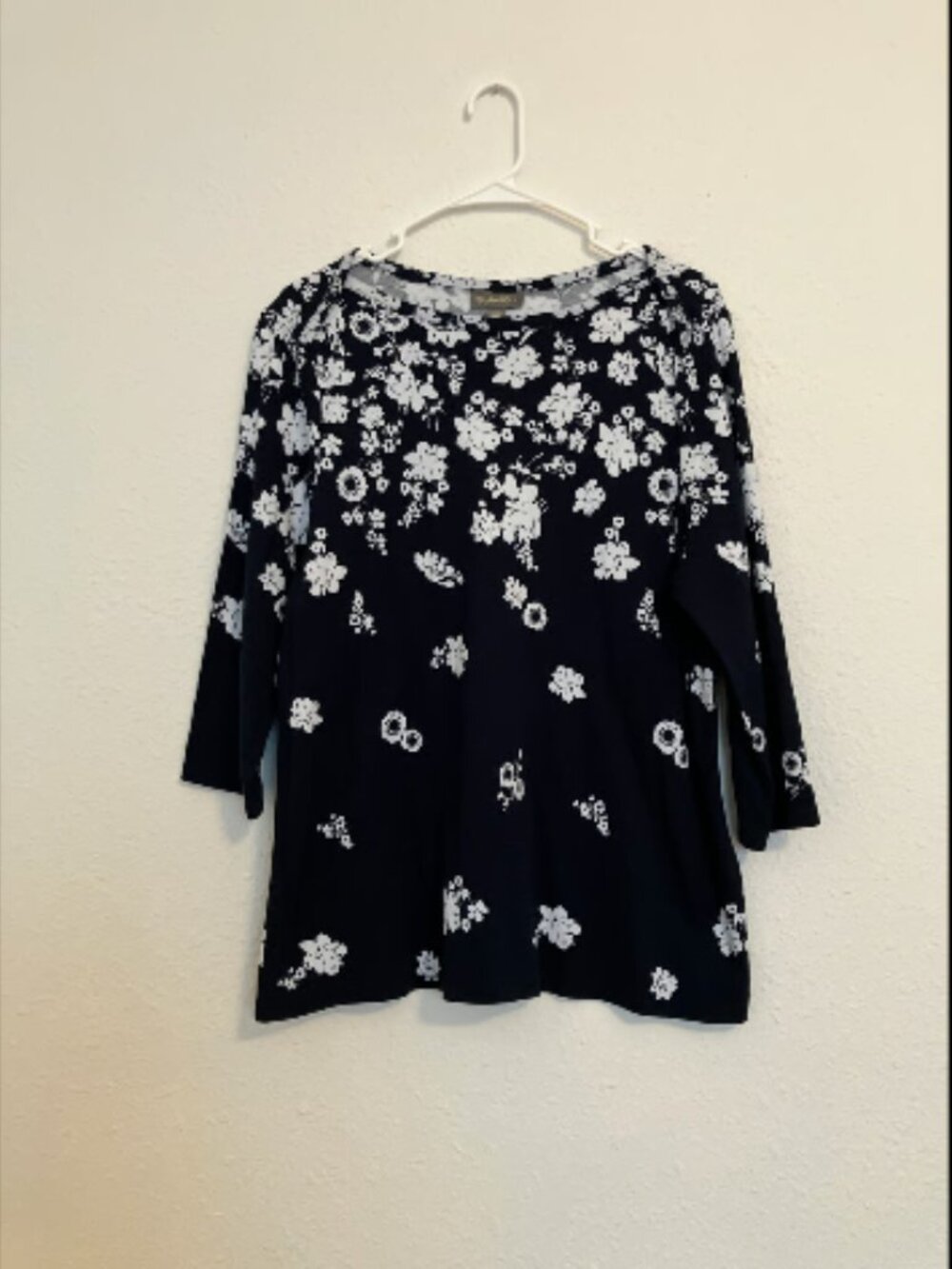 Style & Company brand floral lightweight sweater size 1X